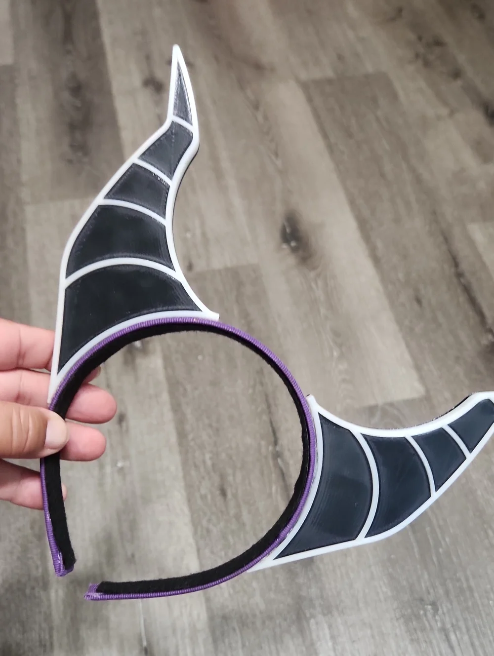 Halloween Horned Headband Handcrafted